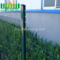 Peach Shaped Post Wire Mesh Pagar